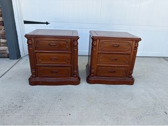 Night stand table set solid wood