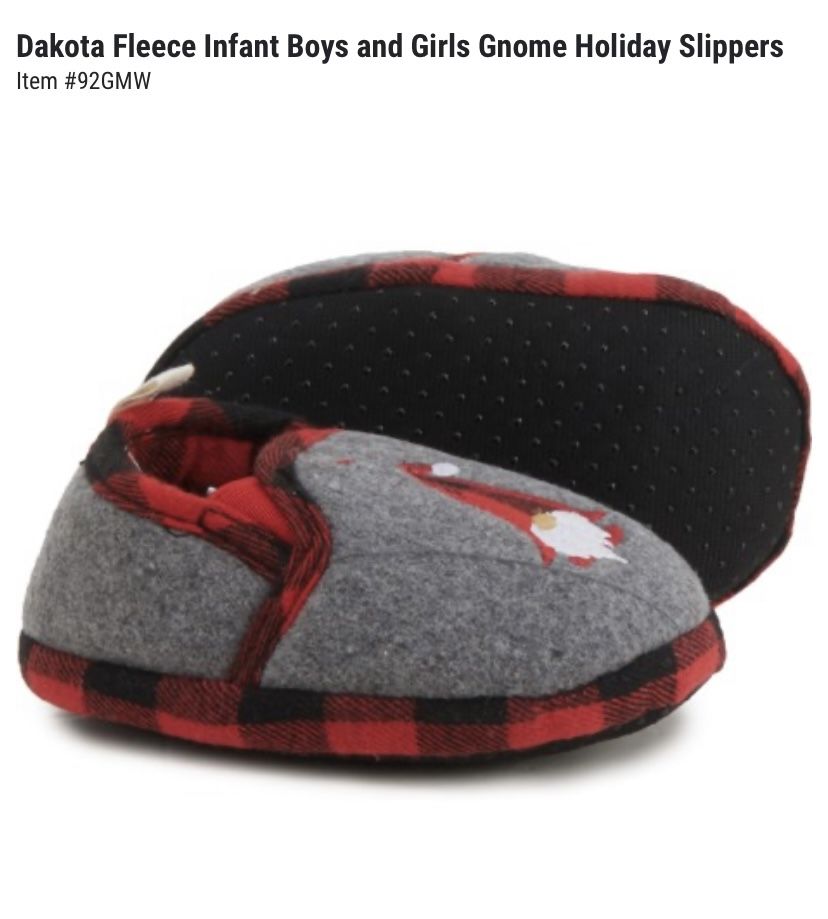 Dakota Fleece Gnome Slippers Infant/toddler