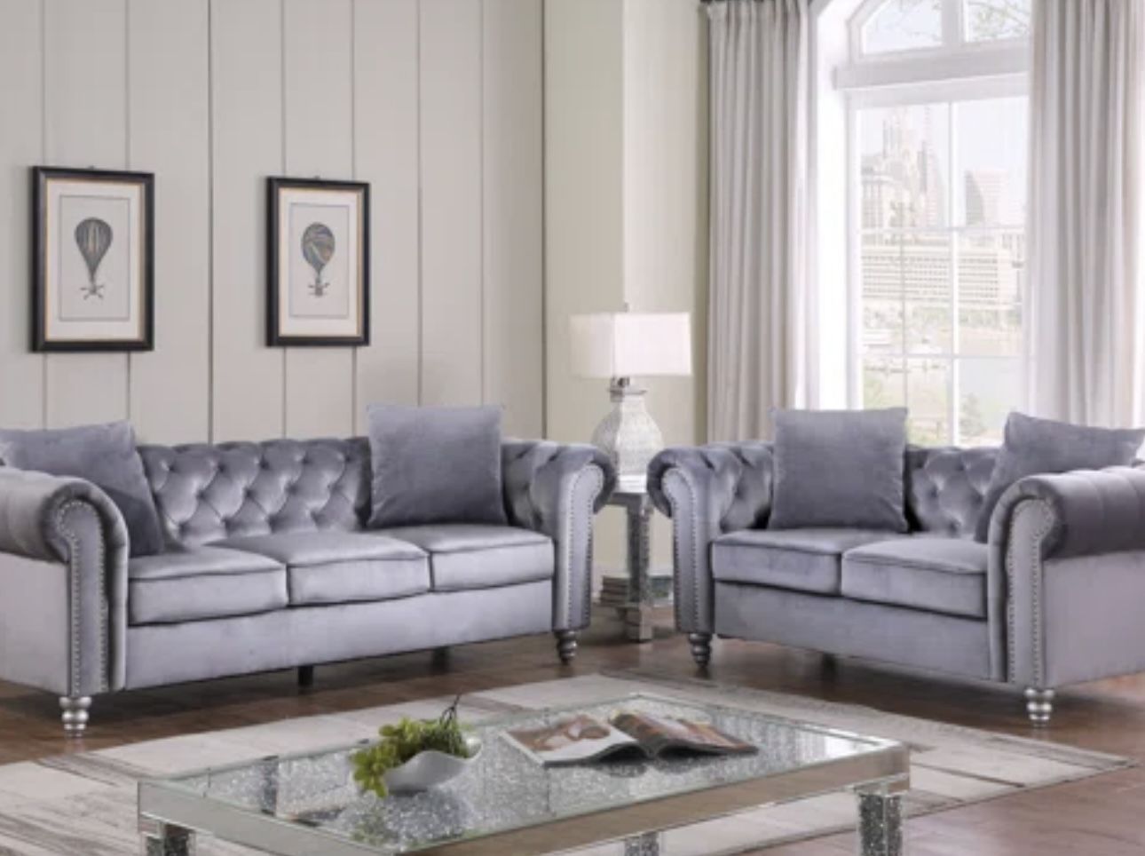 Sofa and Loveseat Set 