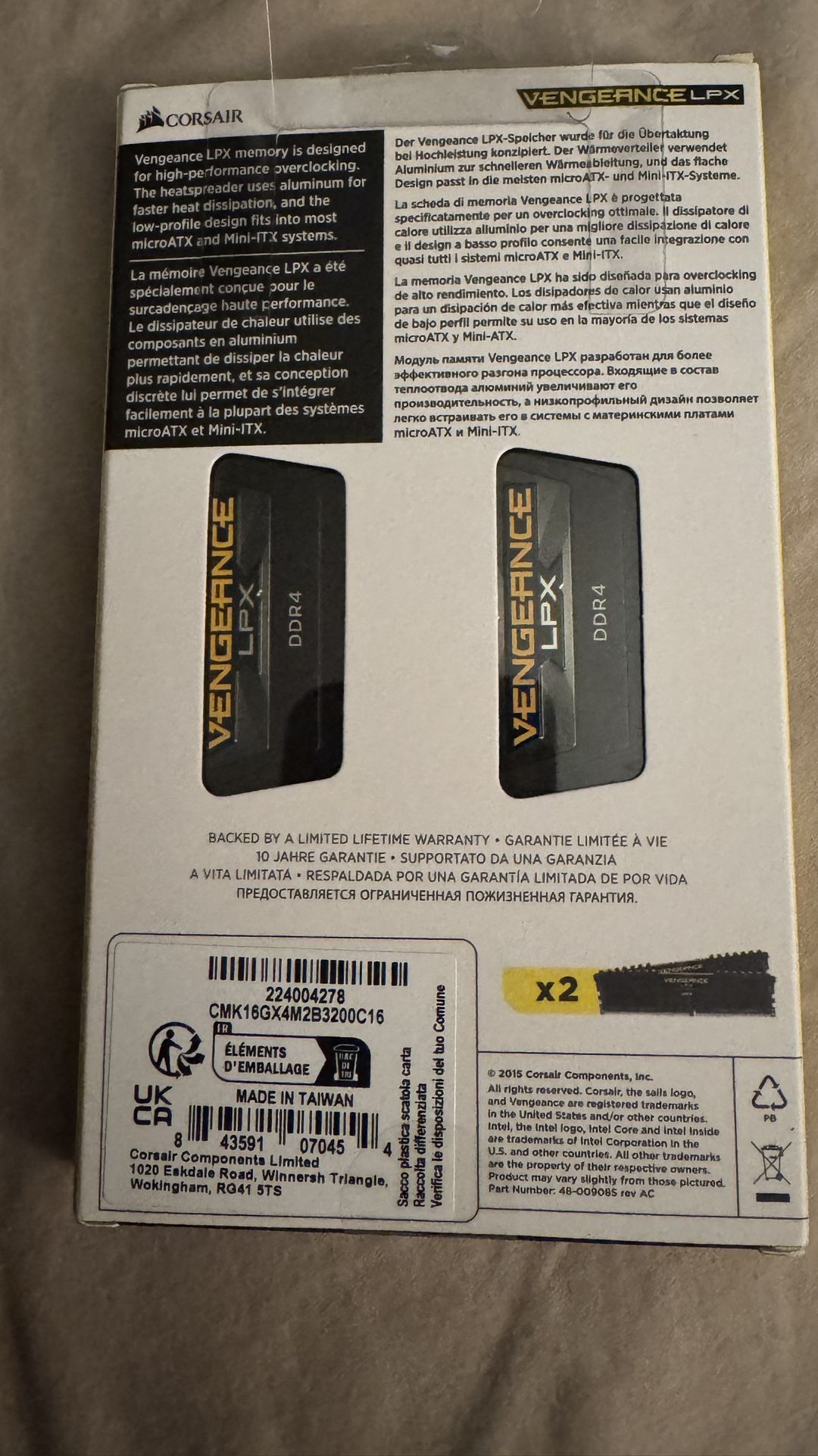 Corsair Vengeance LPX 2x8GB DDR4