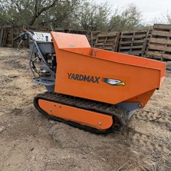 YARDMAX YD8105 Track Barrow with Hydraulic Assist, 1100lb. Capacity