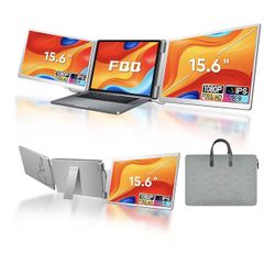 15.6" Triple Laptop Screen Extender with 360° Rotation for 12-18" Laptops NEW**