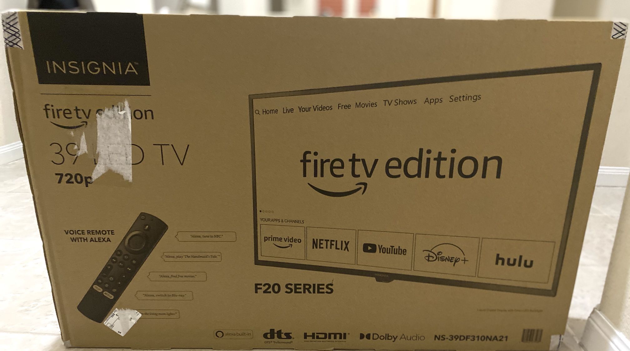 nsignia™ - 39" Class F20 Series LED HD Smart Fire TV Edition TV