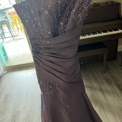Strapless Purple Prom Dress Size 0