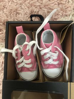 Infant Girl Pink Converse Soft Sneaker