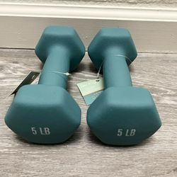 Dumbbell Work Out 5Lb Each Fitnesses Weights Set 2 for $10