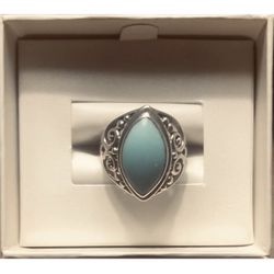 Beautiful Sterling Silver (925) Turquoise Ring Size 6.5