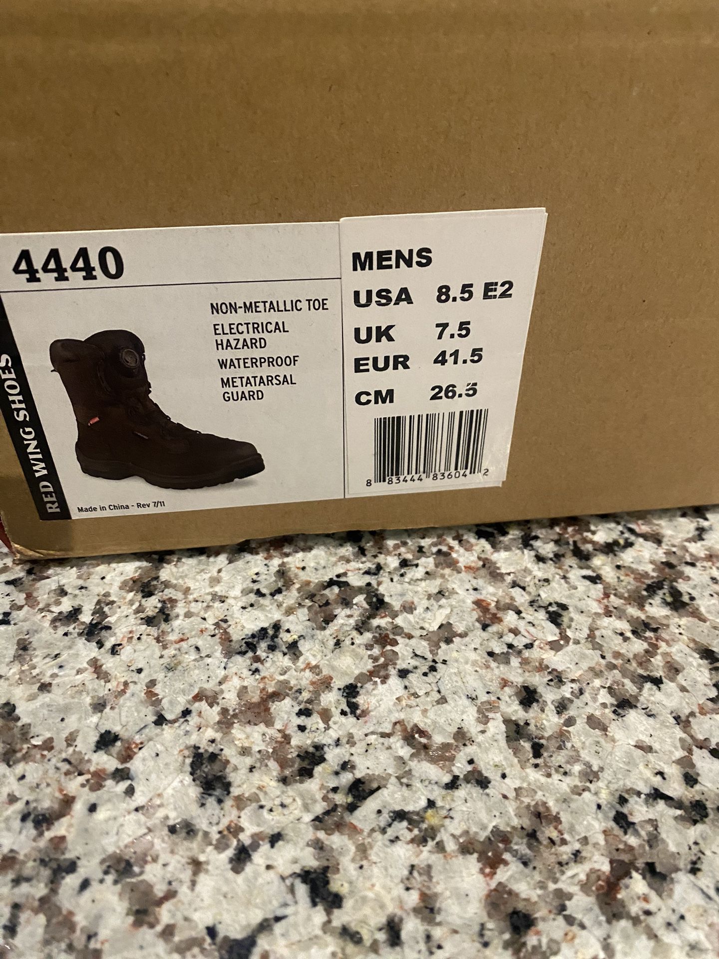  Red Wing Steel Toe Boot MensSize8.5