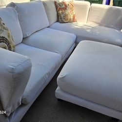 🚚 FREE DELIVERY 🚚  Awesome IKEA NOCKEBY Sectional Couch And Ottoman