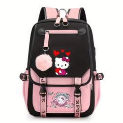 Large Hello Kitty Cute Large Capacity Backpack,
