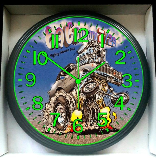 1968 Chevrolet Chevy Camaro RS SS Garage Shops Glow In The Dark Wall Clock New!
