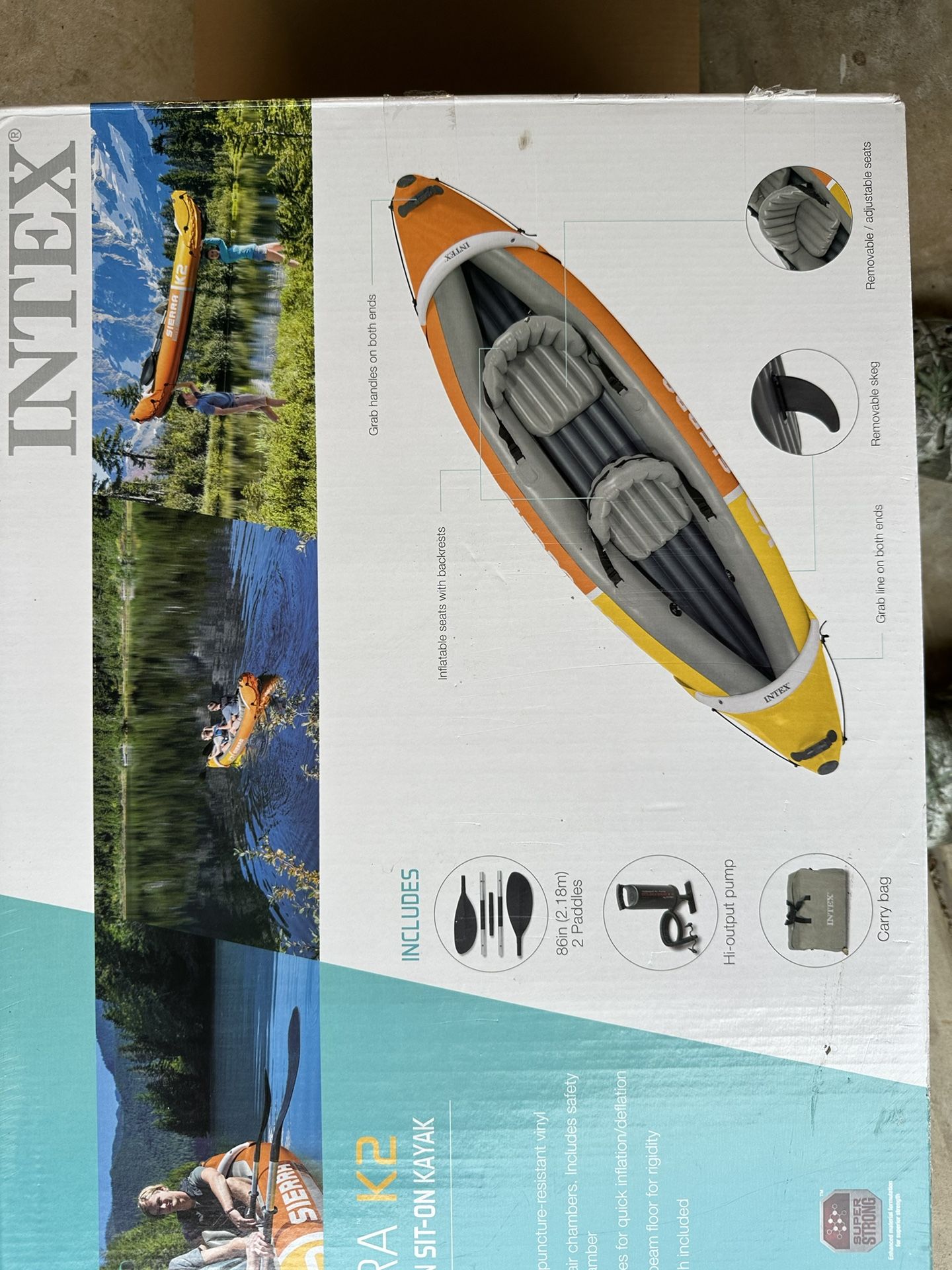 Inflatable fishing kayak