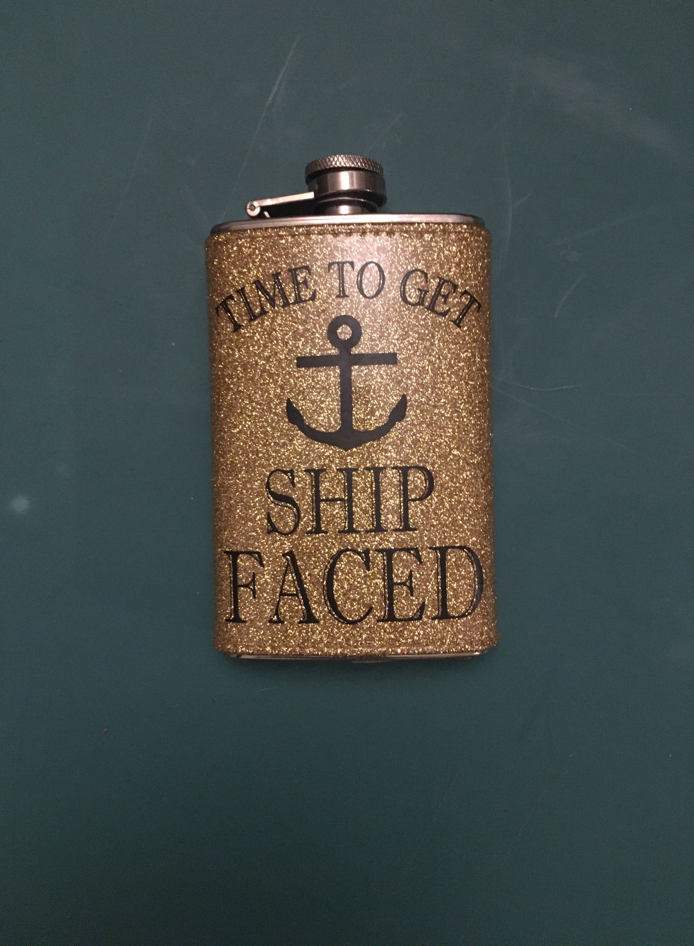 Glamorous designer flask- brand new