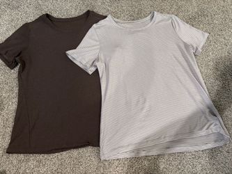 Two Women's Jockey Short Sleeve T-Shirts Bundle size large
