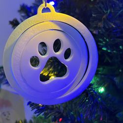 3D Paw Ornament