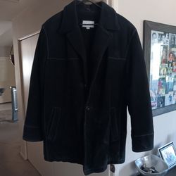 Wilsons Leather Winter Coat, Suede XL