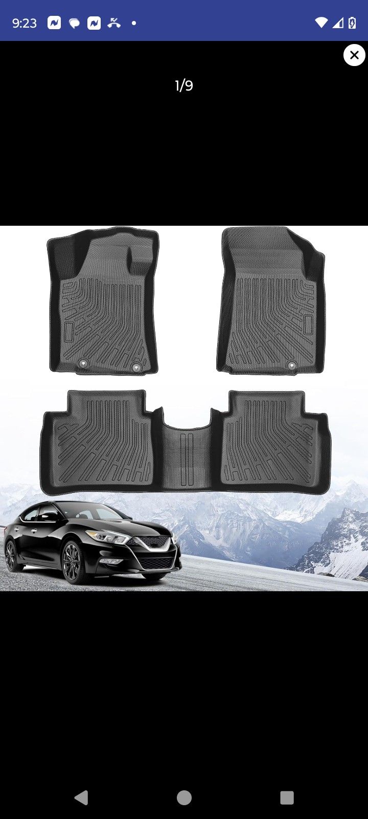 ZOKYUYS Floors Mats For Maxima 2016-2021 / All Weather TPE Rubber Waterproof Anti-Slip Floor Liners 