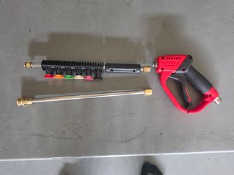 Pressure Washer Gun with Wand and Nozzle Tips