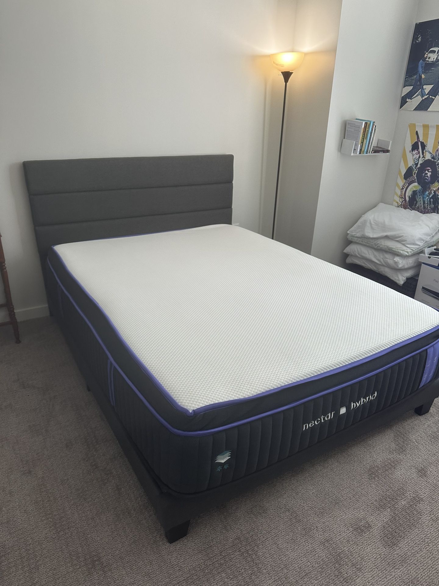 Nectar Hybrid Queen Bed With Frame