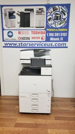 Ricoh MPC 3504 MP C3504 Laser Color Printer, Copier Scanner Tabloid 35 ppm