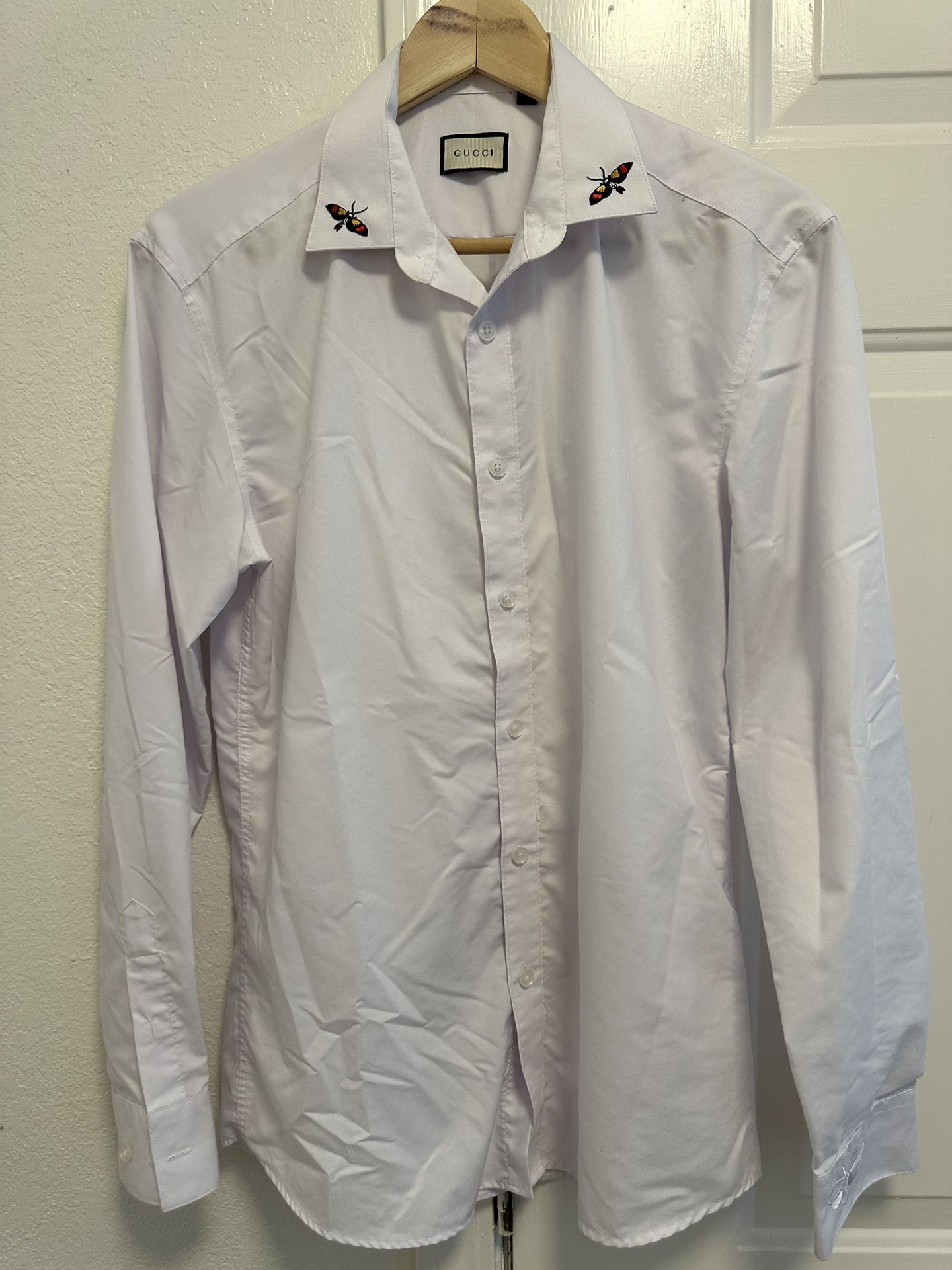 Gucci - Butterfly Collar Men’s Shirt - White Medium