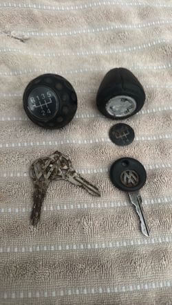 Vintage VW shift knob with reverse under first.