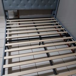 Queen Headboard and Bed Frame 