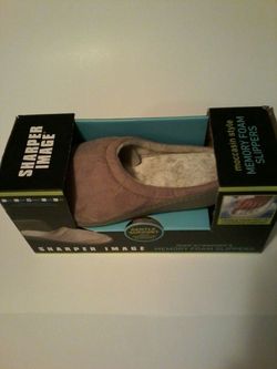 Sharper Image foam slippers