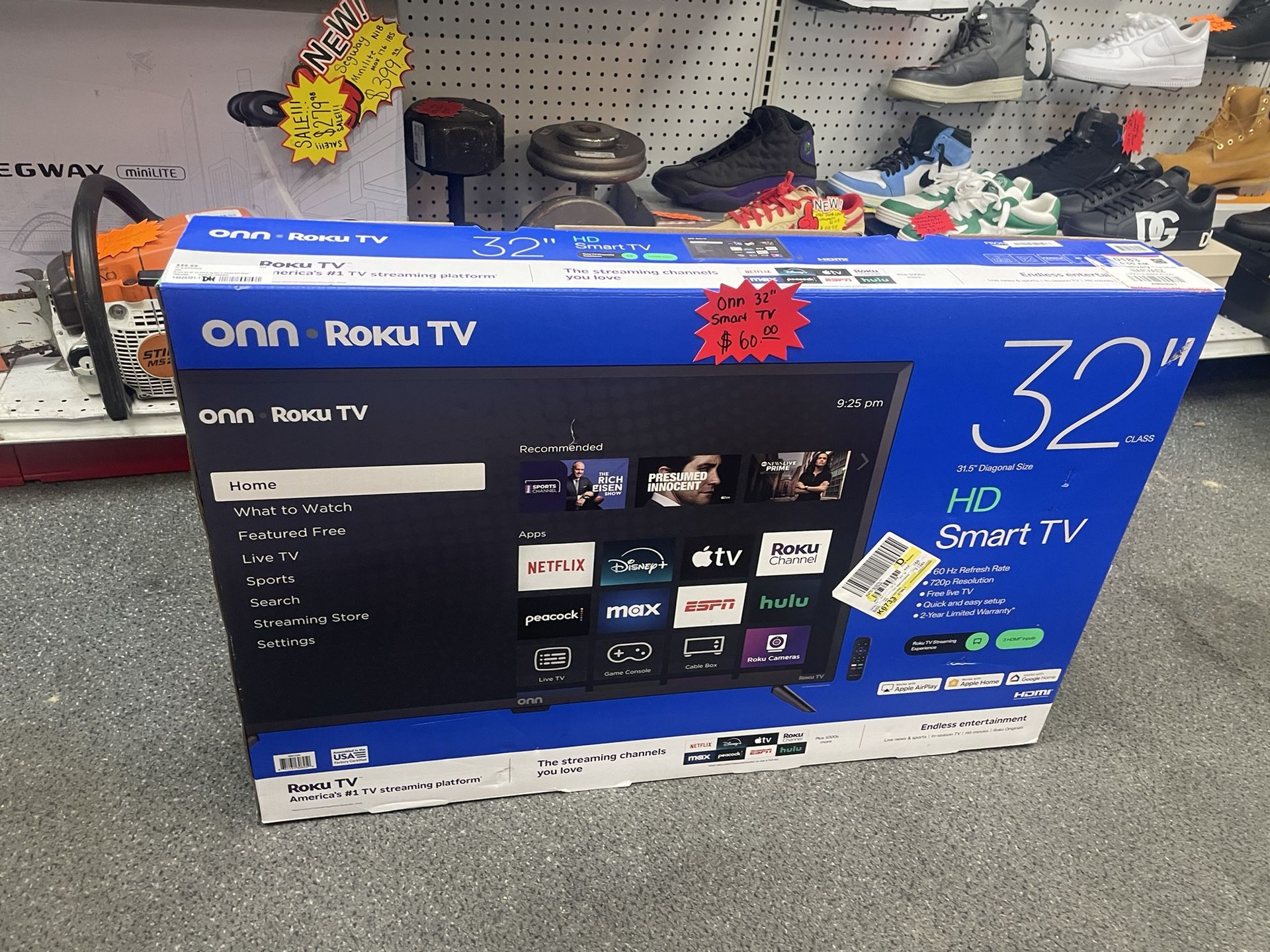 Onn 32” Smart Tv In Box 