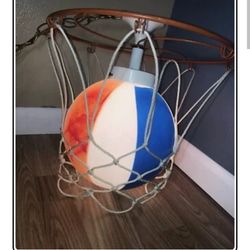 Kitschy Basketball Hoop Vintage Harlem Globetrottess Basketball Hoop light