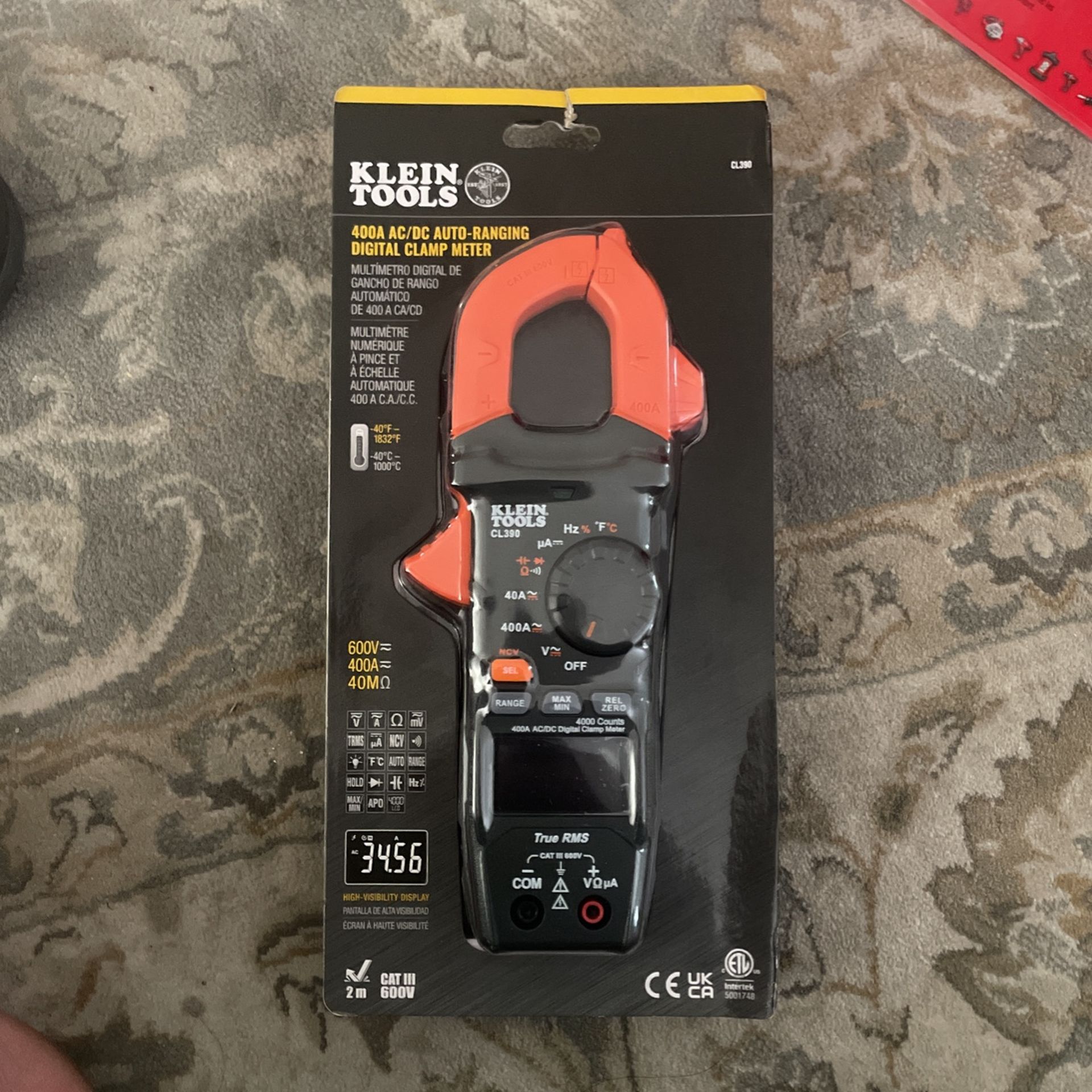 Brand New Klien 400A AC/DCauto Ranging Digital Clamp Meter $50