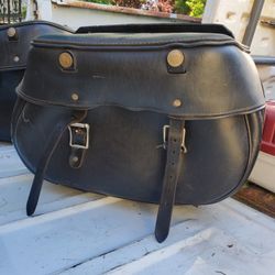 Harley Side Leather Bags