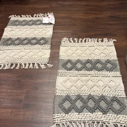New handcrafted accent rugs