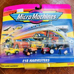 Vintage Original 1995 Galoob Micro Machines #18 Harvesters MOSC