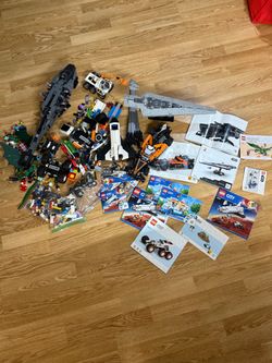 LEGO   Building Toy Sets with Instructions bundle  When it ships parts will fall apart. just reassemble it back together