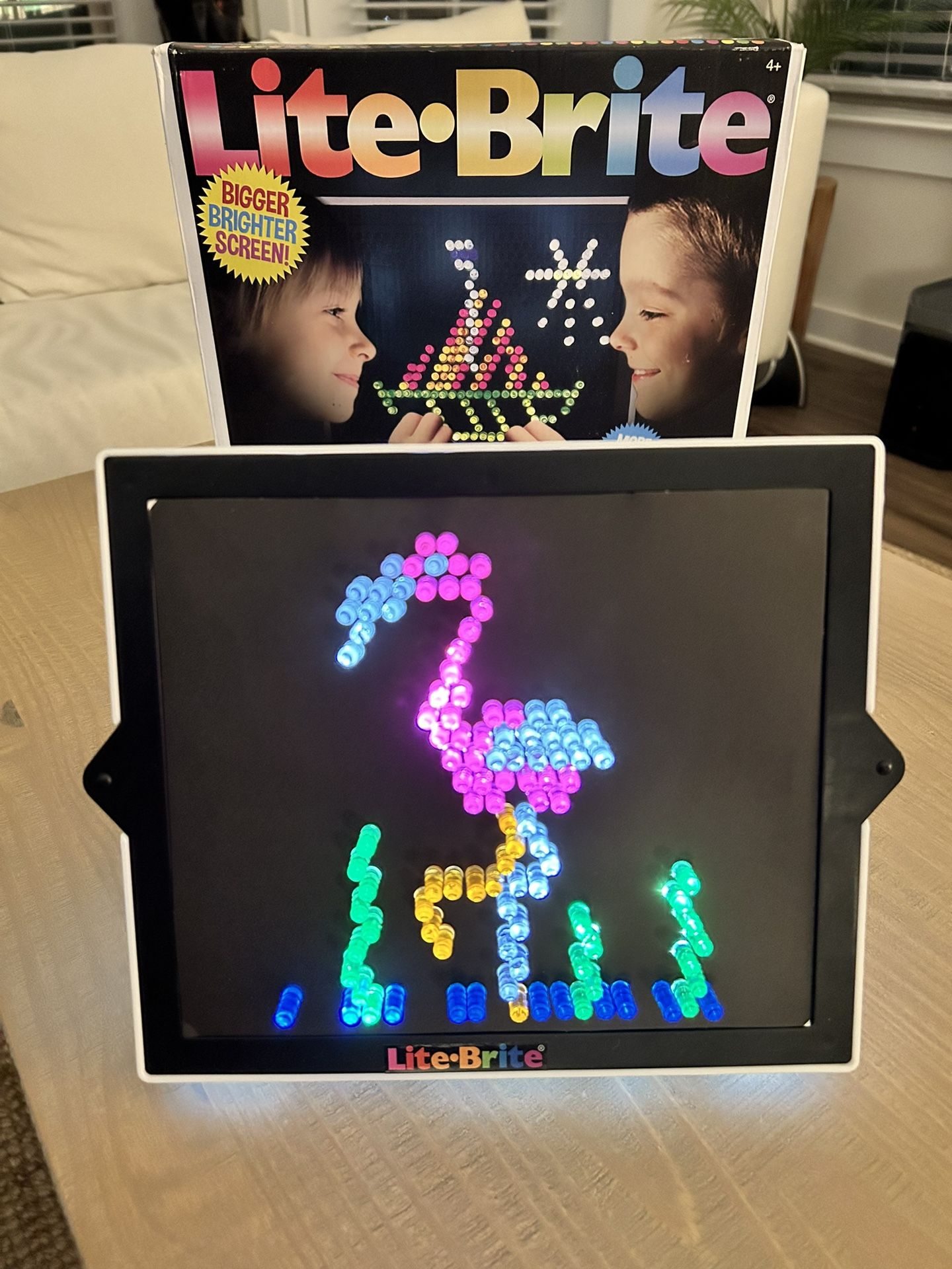 Lite Brite Retro Toy with Animal Templates