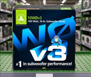 JL Audio W0v3 Subwoofer 10" Bass Speaker 4-Ohm 600 Watt 10W0v3 10W0v3-4