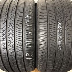 2 Tires 315 40 21 Pirelli Scorpion Zero As Like New No Repairs