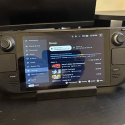 Steamdeck 256GB LCD, 1TB MicroSD card, and comes with dock