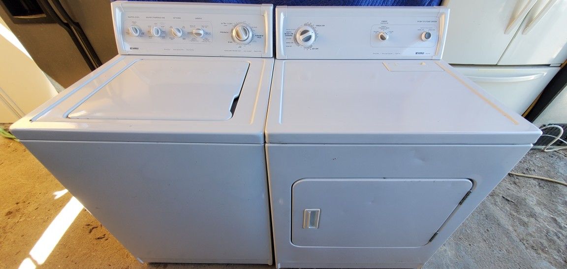 KENMORE WASHER AND *ELECTRIC* DRYER, FREE DELIVERY AND INSTALLATION, 4 MONTHS WARRANTY