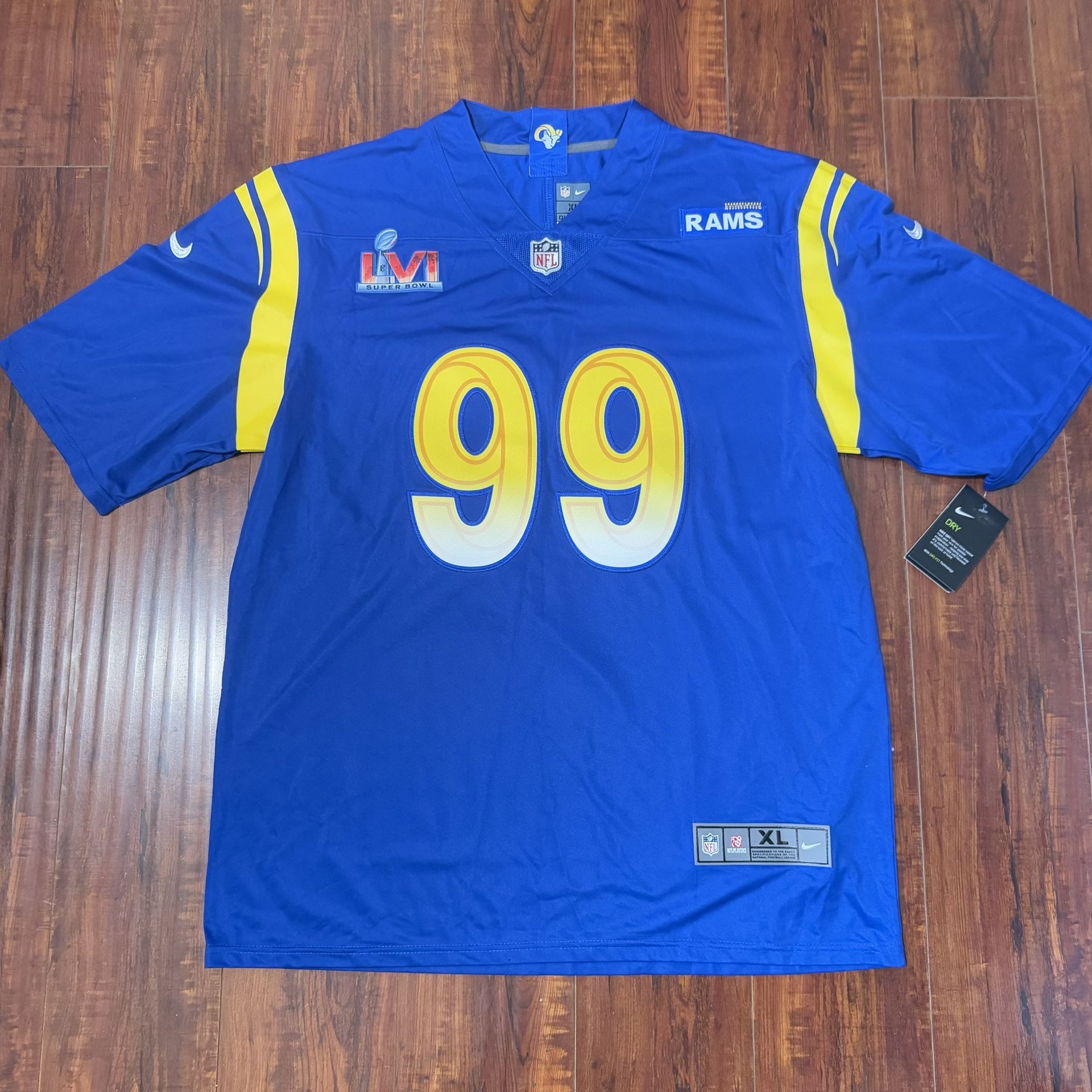 Aaron Donald LA Rams Nike On Field Sz XL Jersey Brand New w/tags Read Info Blw