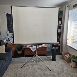 (PICK UP SUMNER) 60 X 60 PORTABLE TRIPOD PROJECTION SCREEN