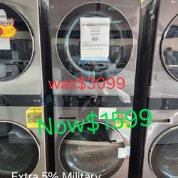Heat Pump VENTLESS Dryer. LG FRONT LOAD Washtower $0 DOWN  FINANCING Available 