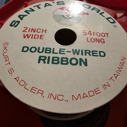 Kurt S. Adler, Inc Vintage Santa's World double-wired ribbon