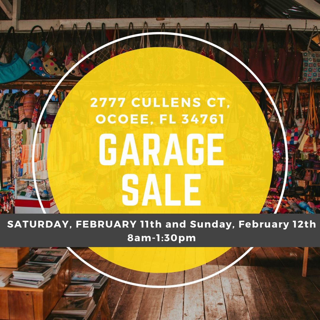 GARAGE SALE YARD SALE MOVING SALE