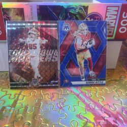 2025 Panini mosaic George kittle two card insert set