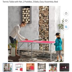 Mini Ping Pong Table – Foldable & Portable