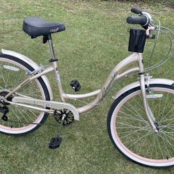 Like new-26" Kent Bayside Cruiser Bicycle, Fits Rider: 5'2"-5'10", Rose Gold, Adult, Unisex