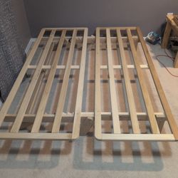 Studio Bifold Full Size Frame Futon + Mattress Topper