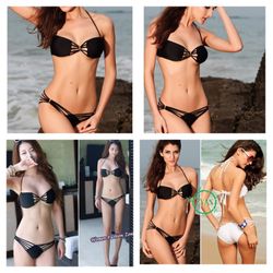 Black or white bikini set